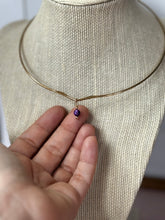 Load image into Gallery viewer, Charmed Neck Collar- Purple Pearl
